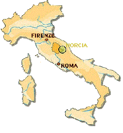 Italia ,Umbria, Perugia, Spoleto, Valnerina, Norcia, Cascia, San benedetto 